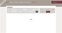 Desktop Screenshot of genesiswines.com
